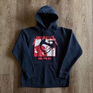 Vintage 90's Y2K Metallica Grunge Punk Rock Band Hoodie Size M